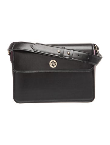 Sara Battaglia Leather Messenger Bag