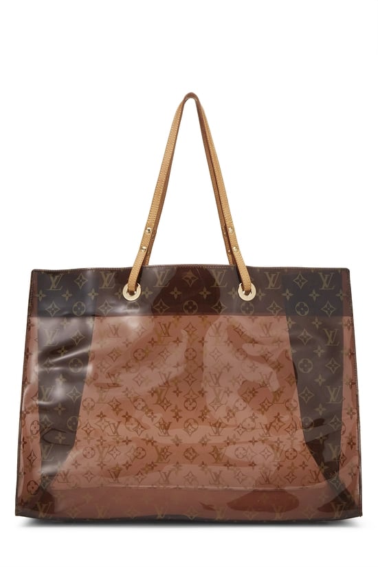 Brown Monogram Vinyl Cabas GM