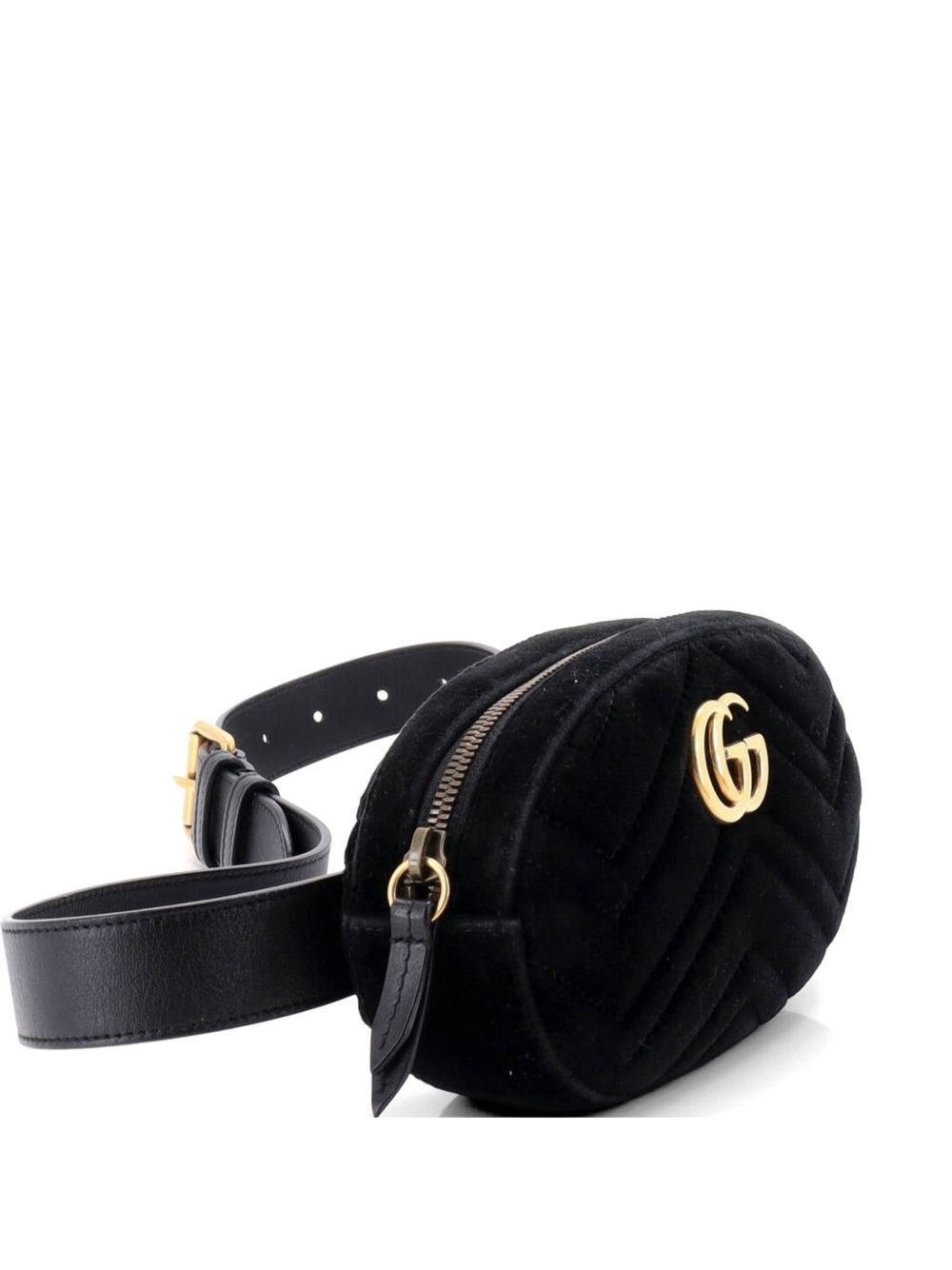 GG Marmont Matelasse Velvet belt bag