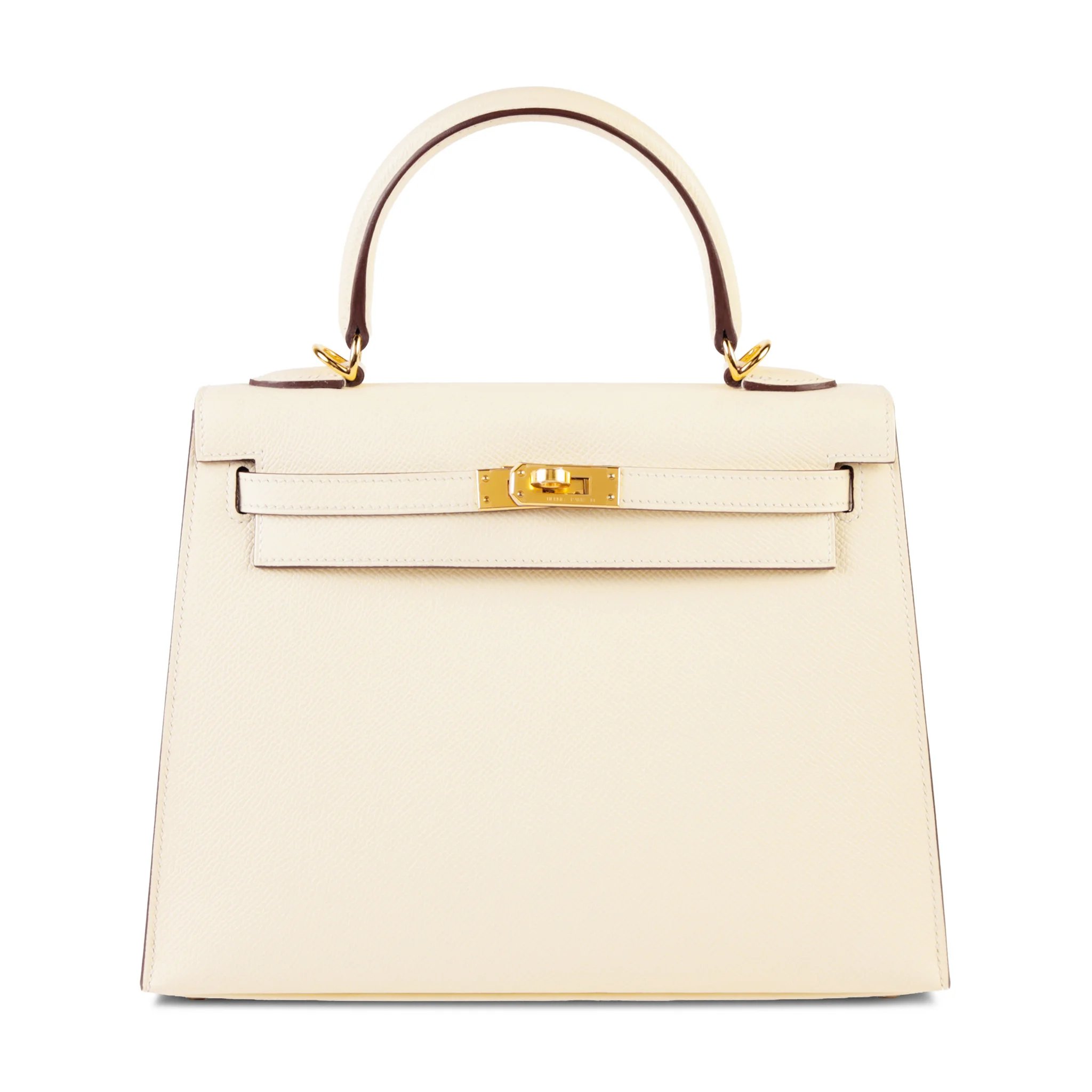Unused ( Rank NS ) HERMÈS Kelly 25 Sellier Nata (I2) Epsom Gold hardware U (2022)