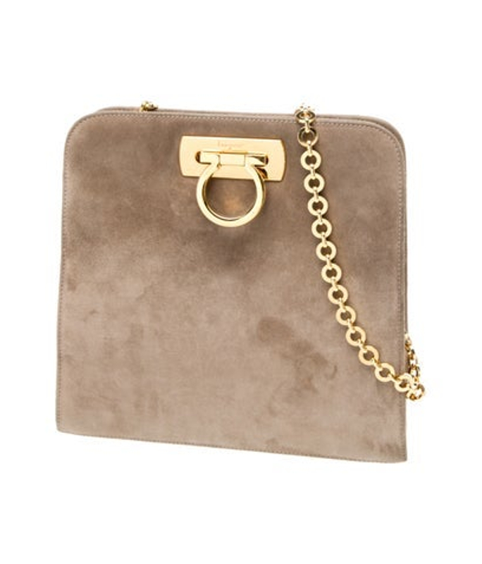 Salvatore Ferragamo Ferragamo Suede Shoulder Bag