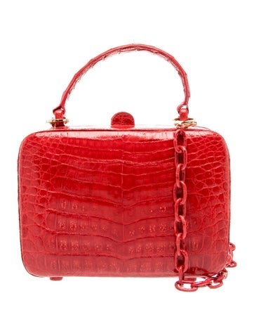 Nancy Gonzalez Crocodile Top Handle Bag