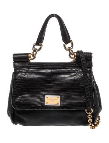 Embossed Leather Shoulder Bag