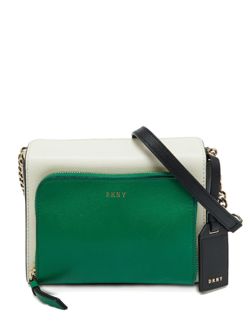 pre-owned Bryant Park leather bi-colour cross body bag