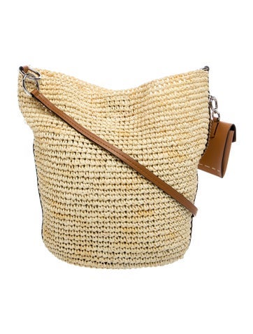 Straw Messenger Bag