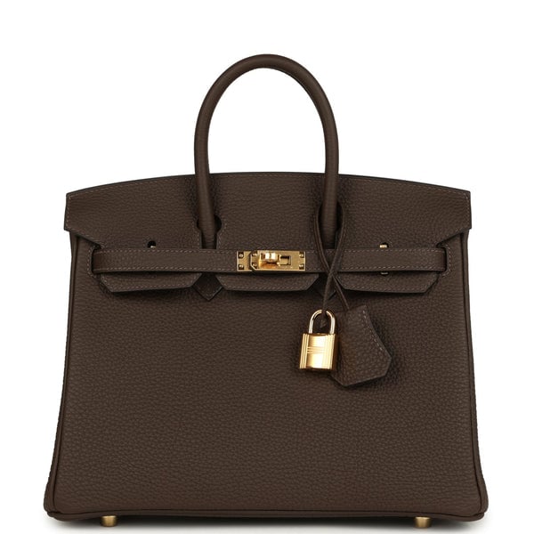 Hermes Hermes Birkin 25 Ecorce Togo Gold Hardware