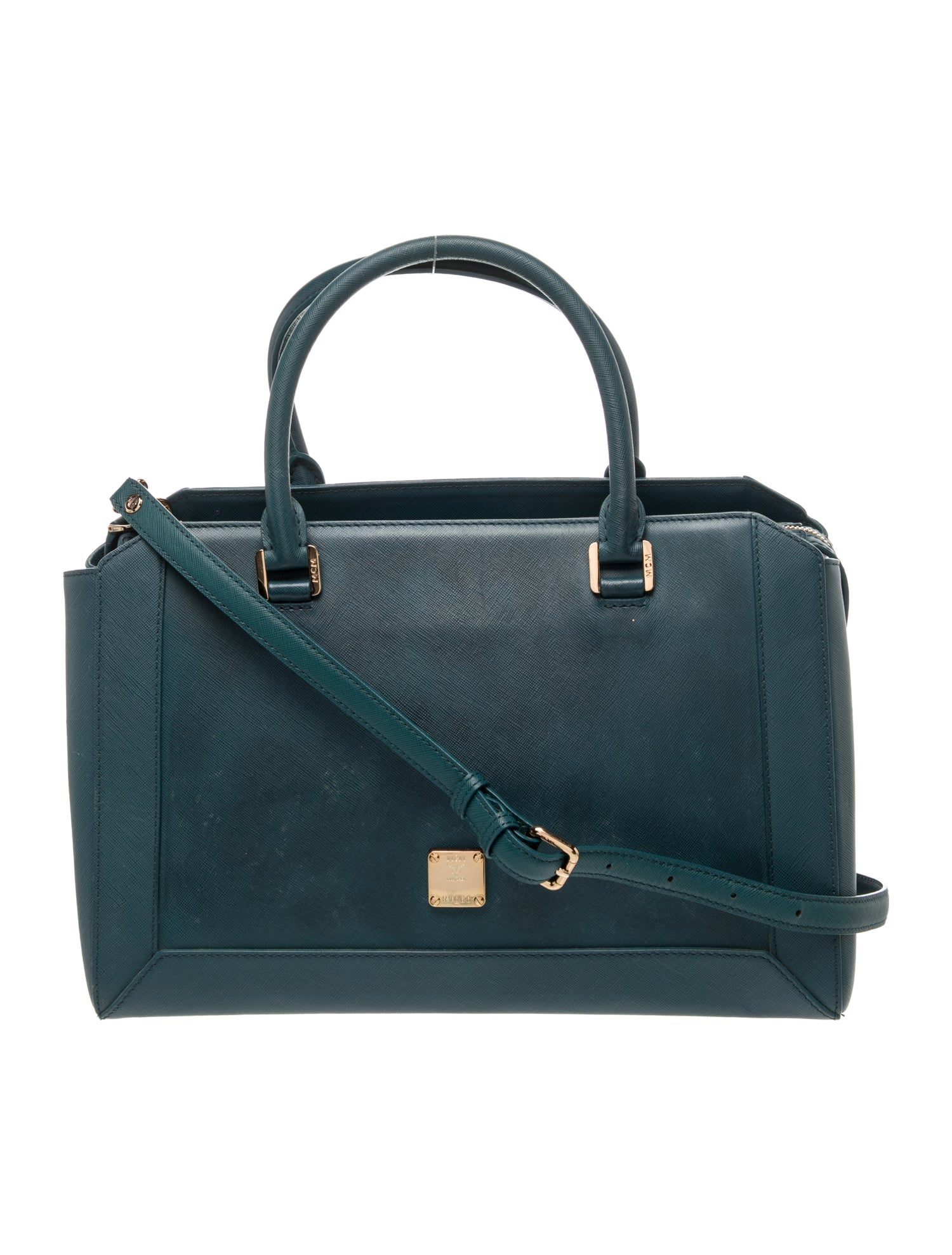 Saffiano Leather Top Handle Bag