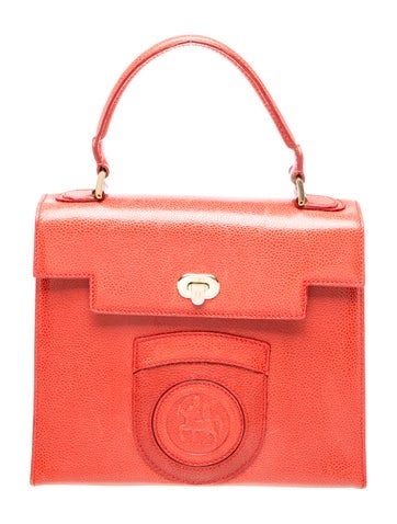 Leather Top Handle Bag Vintage