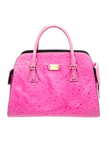Embossed Leather Top Handle Bag