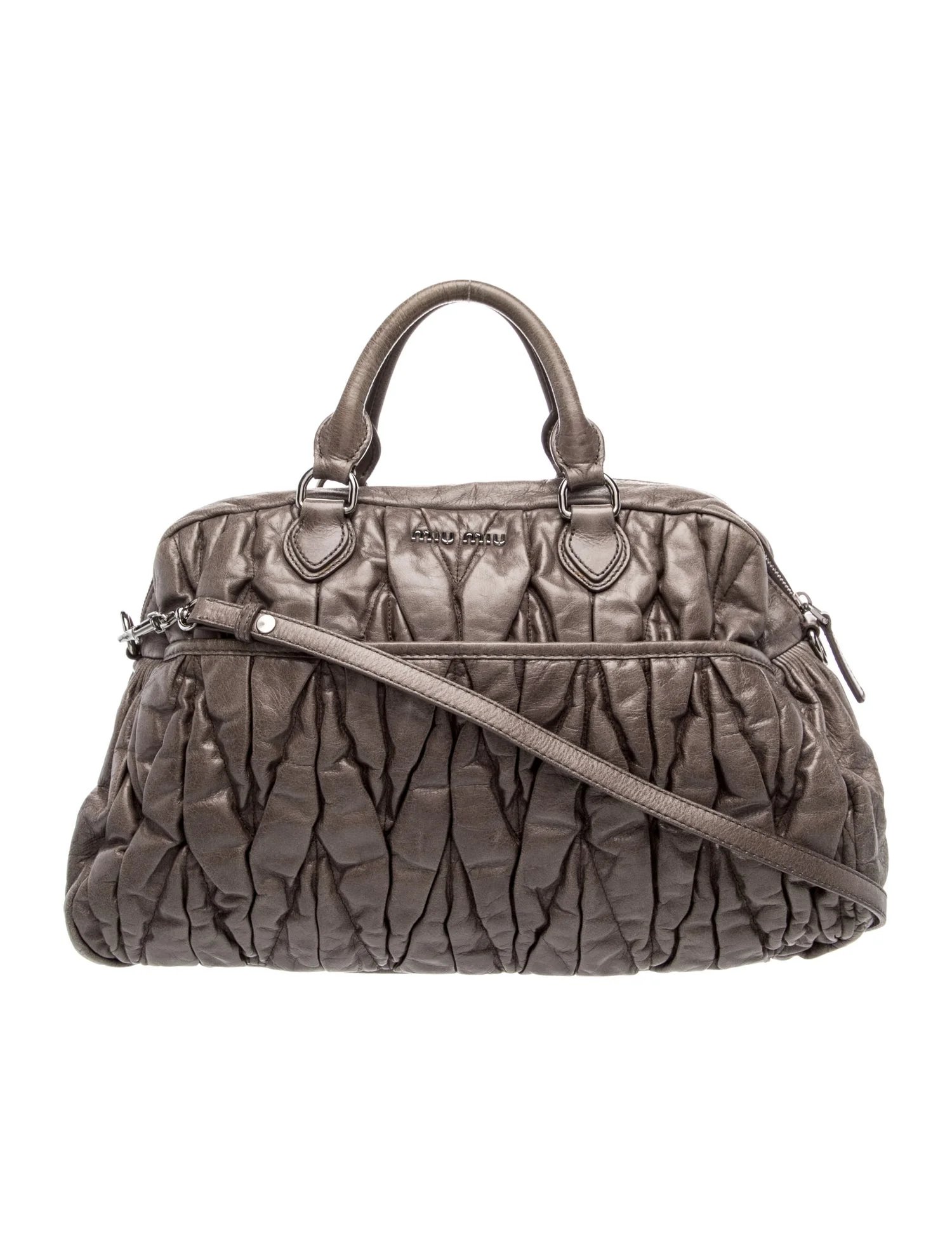 Leather Top Handle Bag