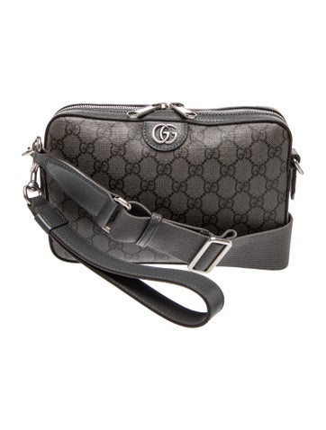 Microguccissima GG Supreme Monogram Web Ophidia Wristlet Crossbody Bag Medium