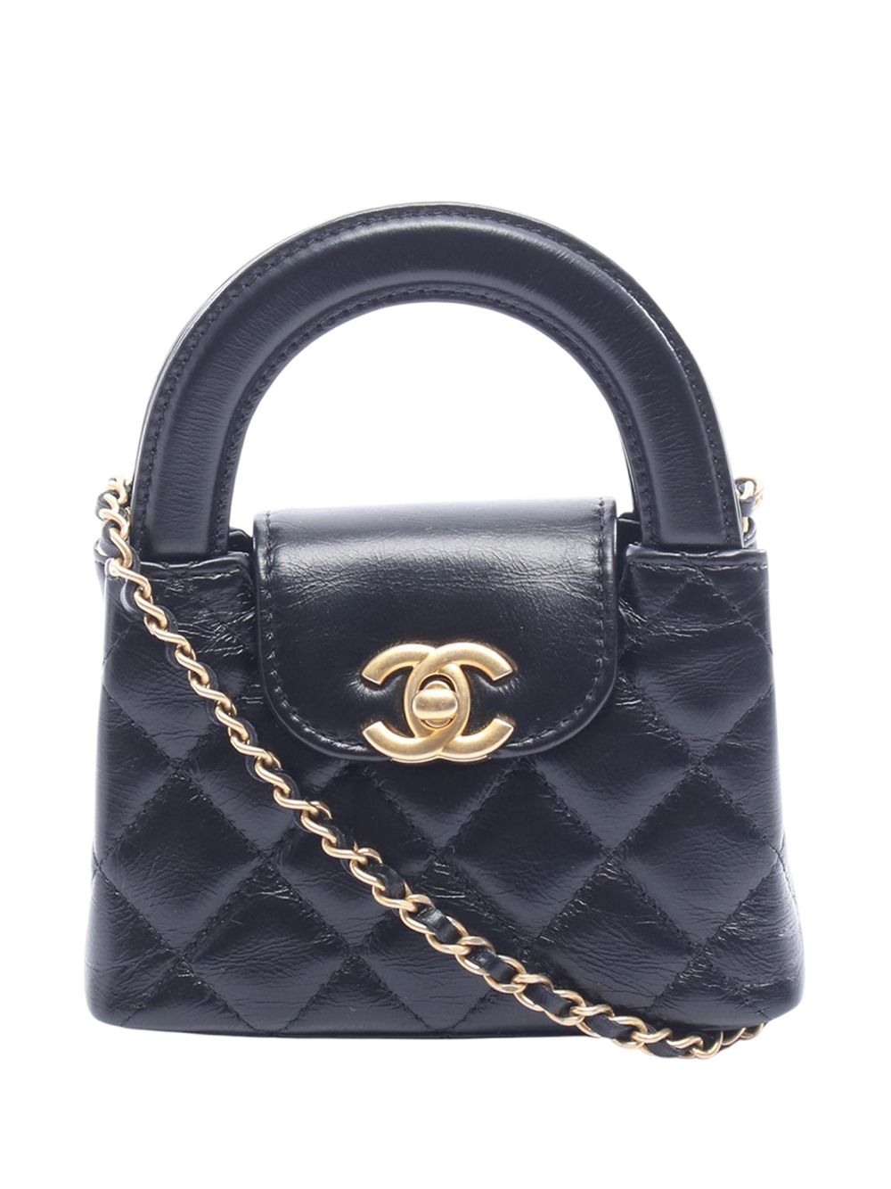 2021-2026 Nano Quilted Lambskin Kelly Shopper Bag satchel