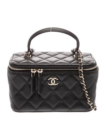 Small Top Handle Vanity Case w/ Chain