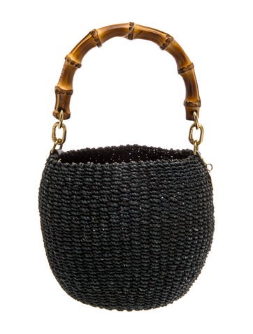 Raffia Top Handle Bag