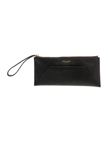 Saffiano Leather Clutch