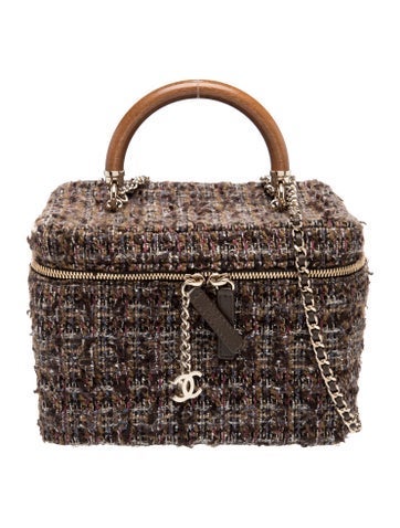 Tweed Knock On Wood Vanity Case