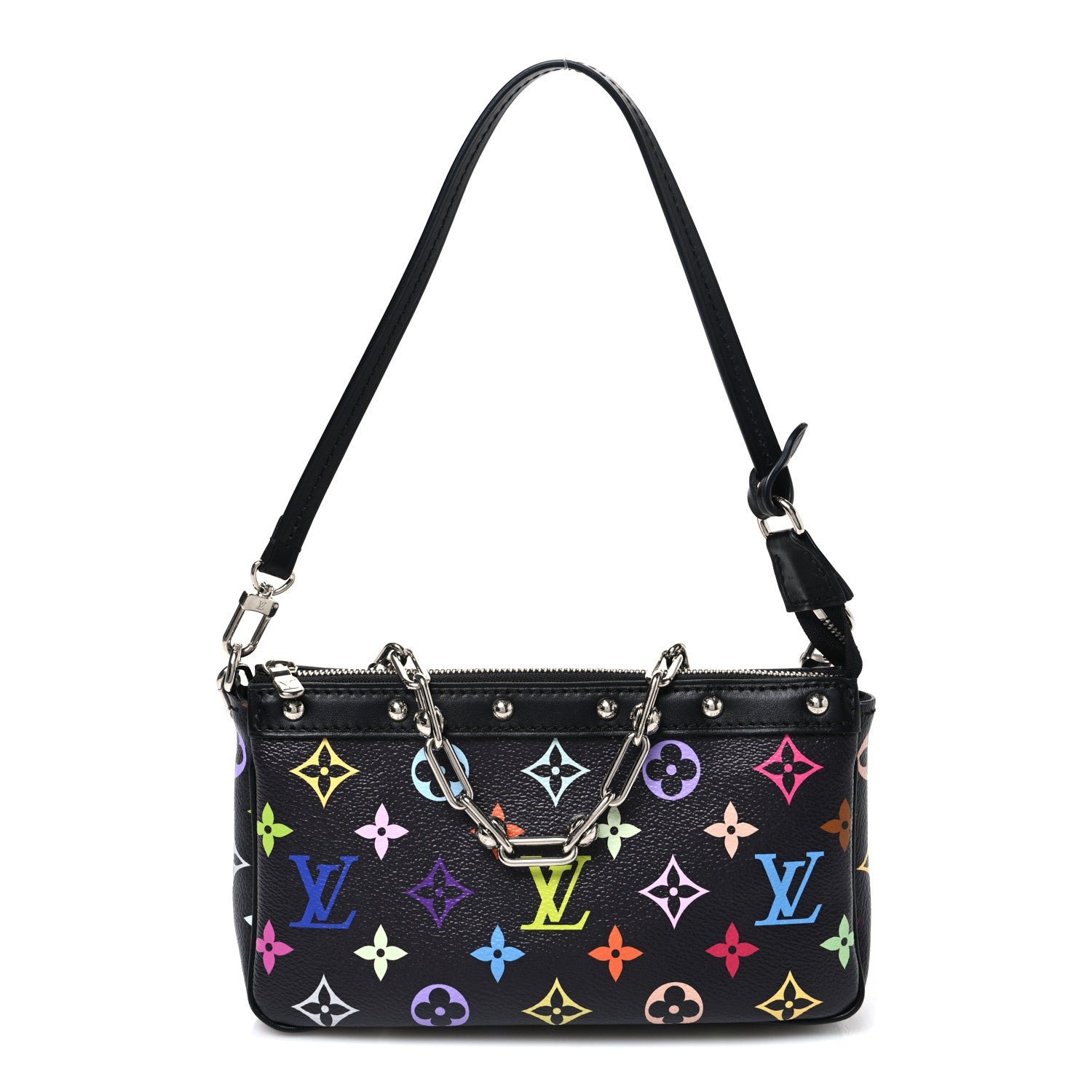 Louis Vuitton LV X TM Monogram Multicolor Pochette Accessories Black
