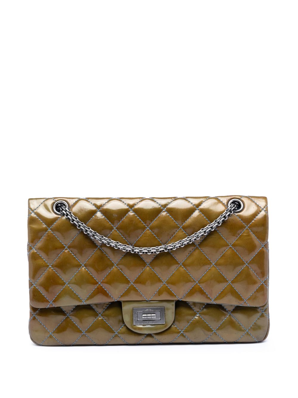 2010-2011 Quilted Patent Reissue 2.55 Double Flap 227 shoulder bag