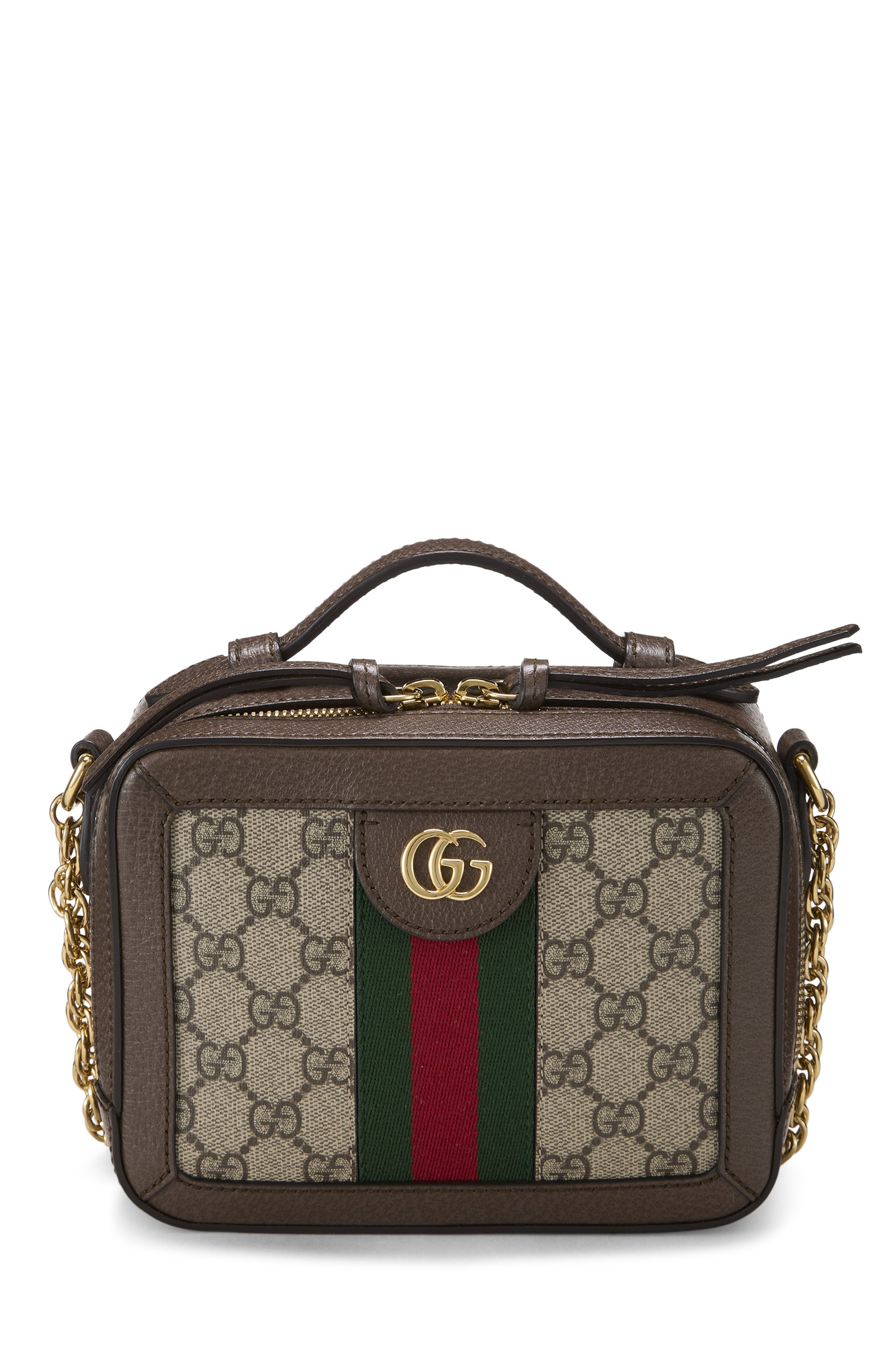 Gucci Original GG Supreme Canvas Ophidia Top Handle Shoulder Bag Mini
