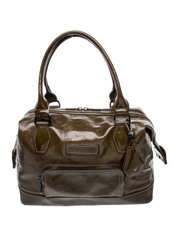 Patent Leather Top Handle Bag