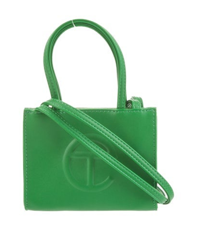 Telfar Vegan Leather Small Greenscreen Shopping Bag Small