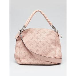 Louis Vuitton Magnolia Monogram Mahina Leather Babylone Chain BB Bag