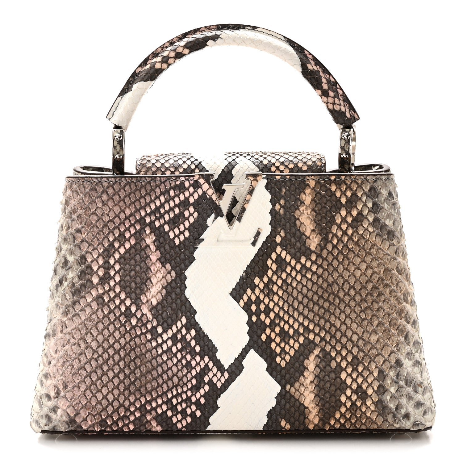 Louis Vuitton Snakeskin Capucines BB Naturel Multicolor
