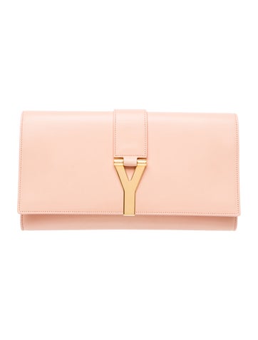 Leather Ligne Y Clutch