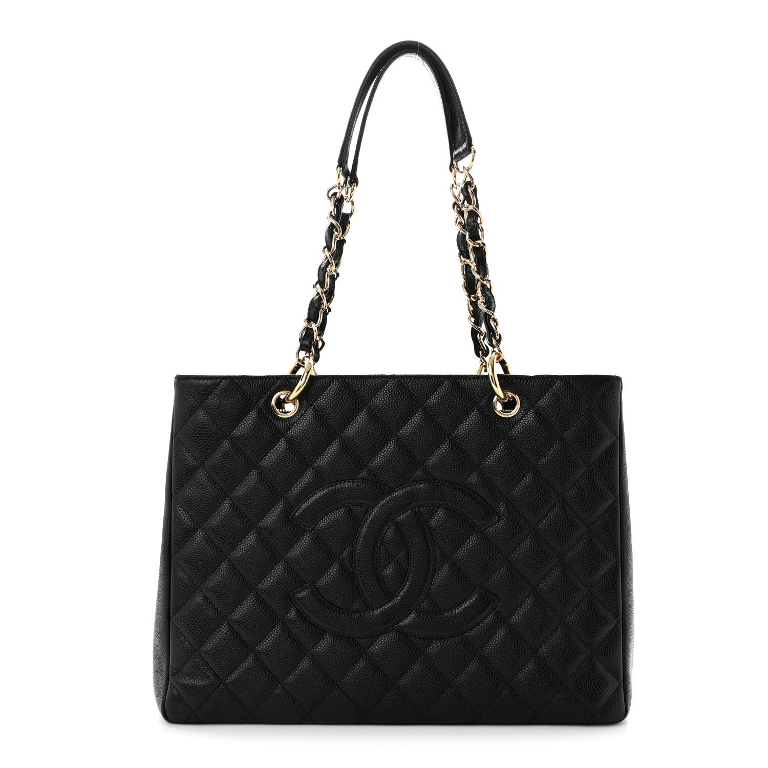 Chanel Caviar Quilted Grand Shopping Tote GST Black