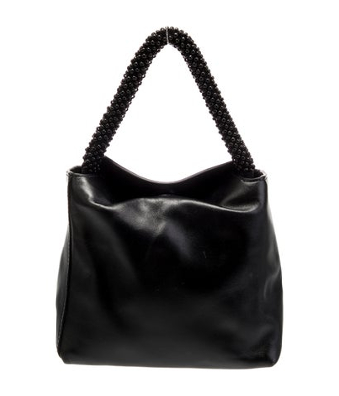 WANDLER Leather Top Handle Bag