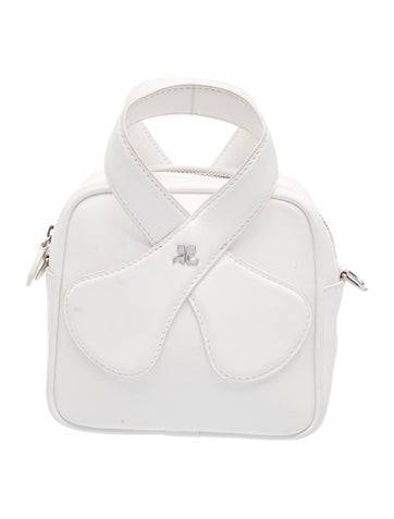 Courreges Leather Top Handle Bag