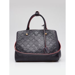 Louis Vuitton Marine Rouge Empreinte Leather Montaigne MM Bag
