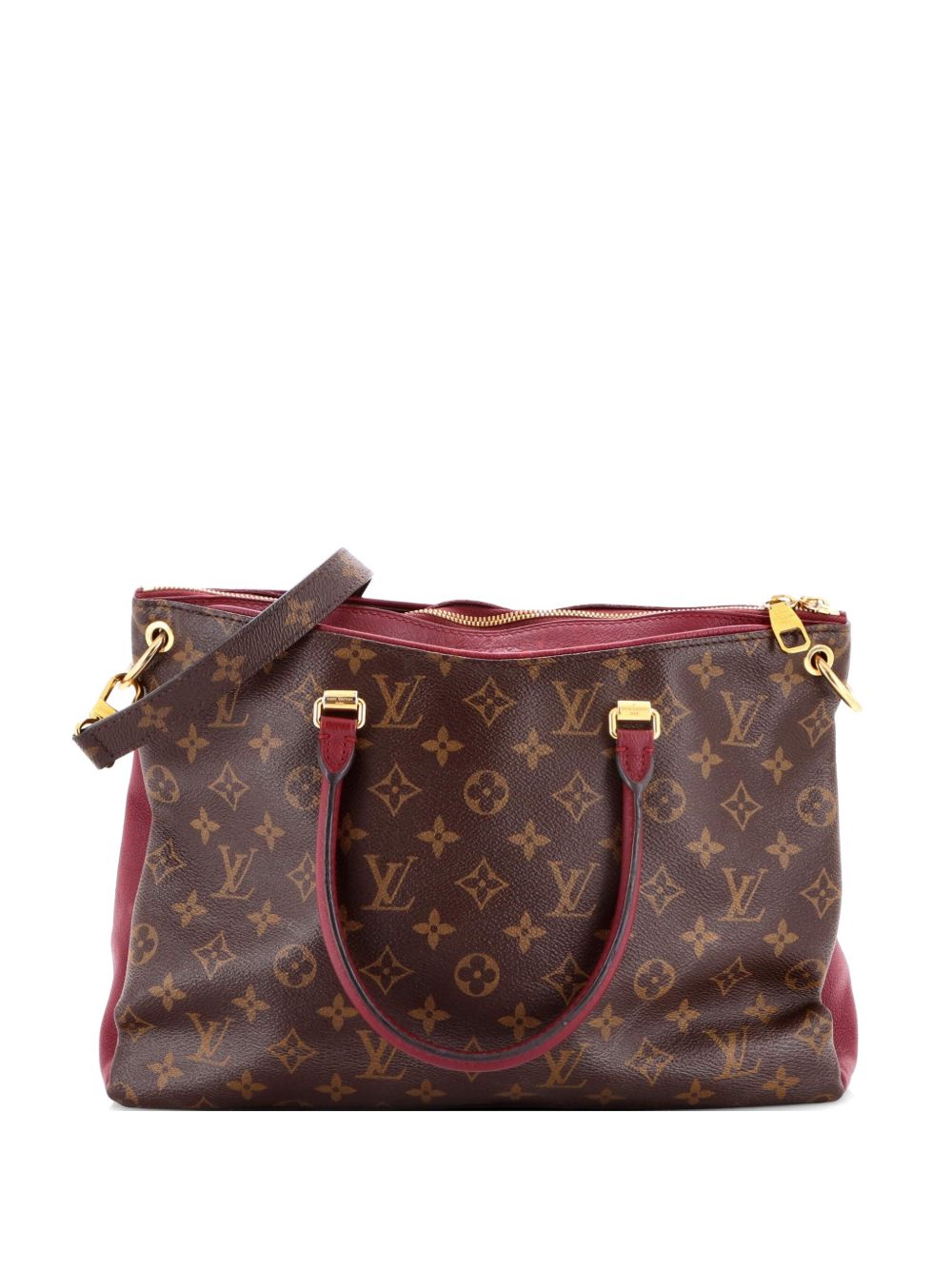 Pallas Tote Monogram Canvas with Leather shoulder bag