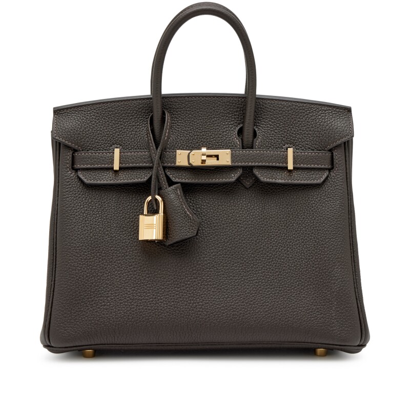 Bai Brun Togo Birkin 25 Permabrass Hardware, 2025