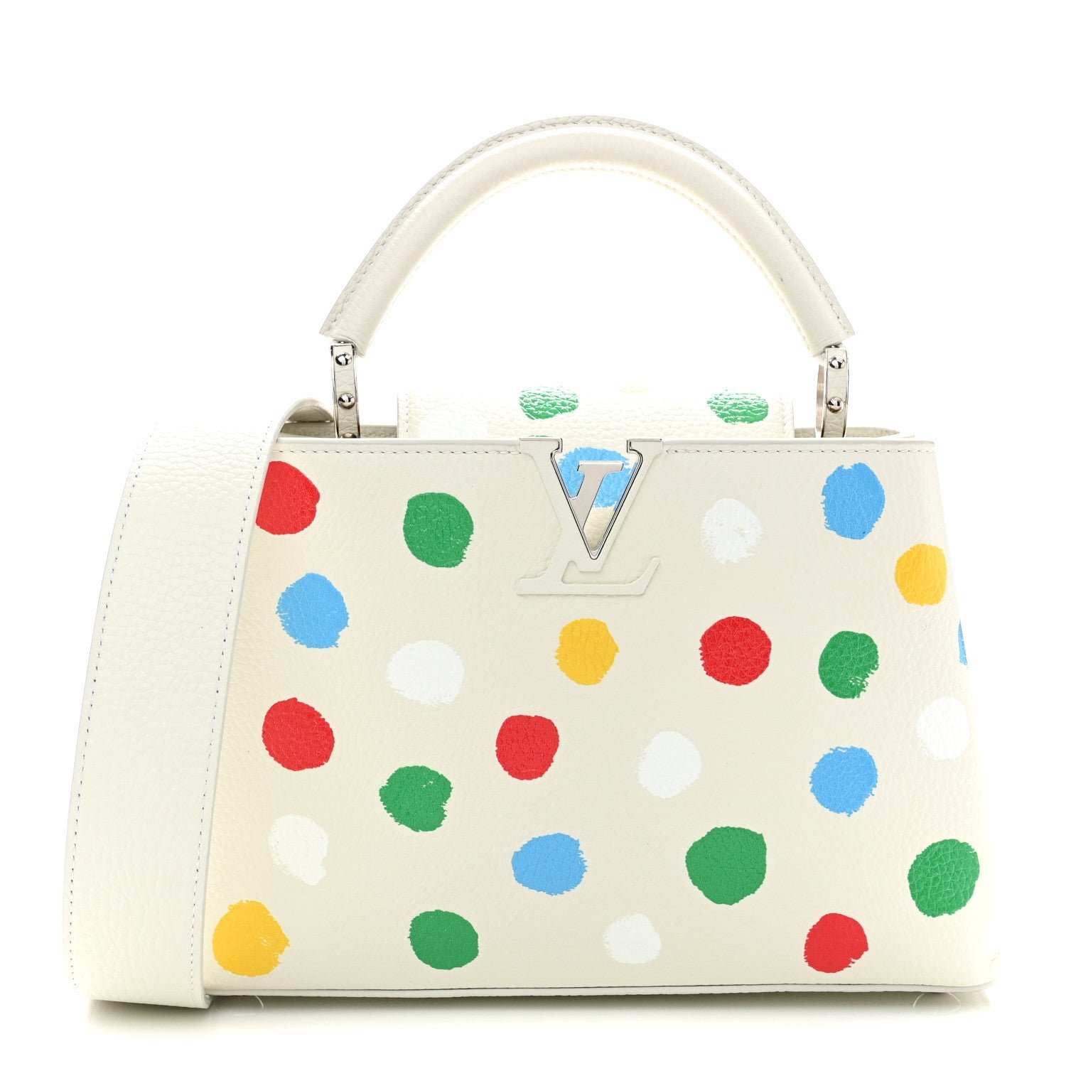 Louis Vuitton LV X YK Taurillon Capucines BB White