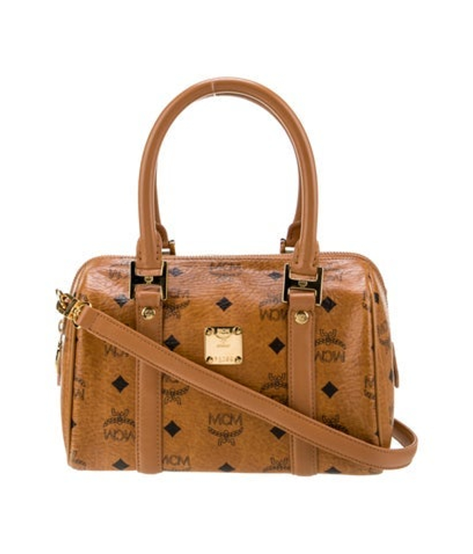 MCM Leather Top Handle Bag