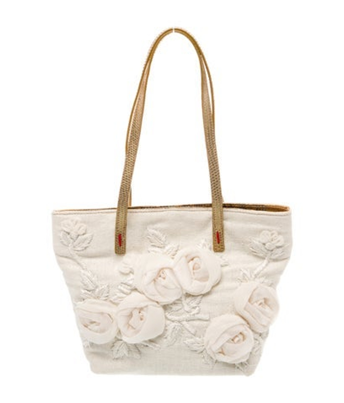 Valentino Canvas Top Handle Bag