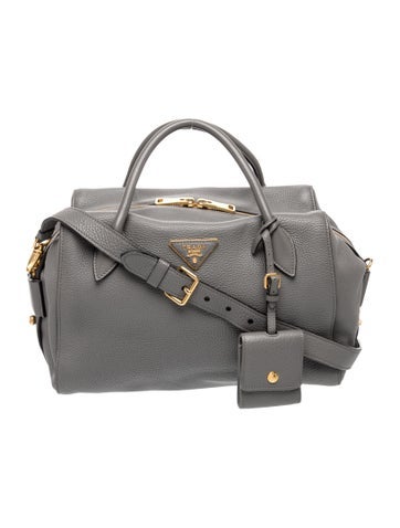 Vitello Daino Leather Top Handle Bag
