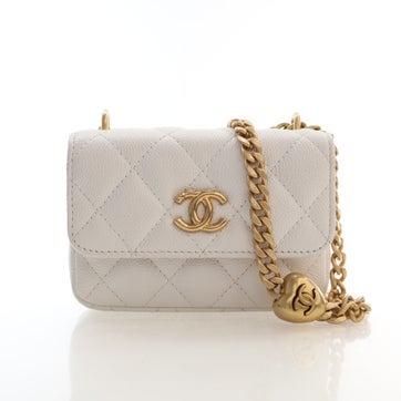 Calfskin Sweetheart Crush Flap Bag Micro