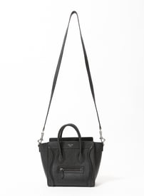Celine Black Nano Luggage Shoulder Bag