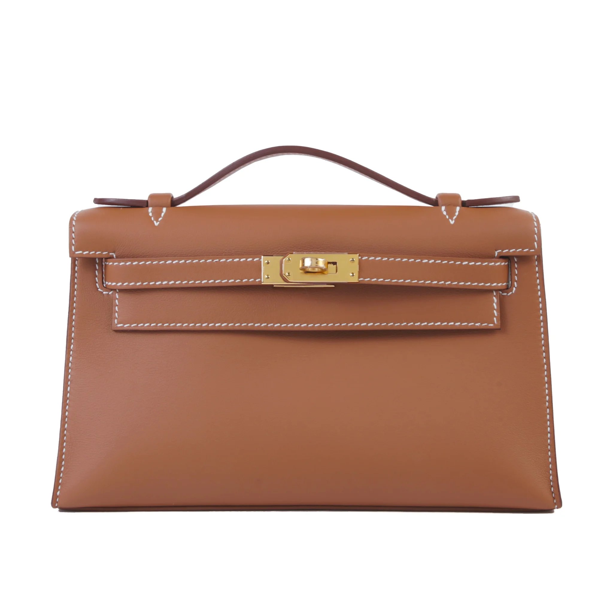 Brand New ( Rank N ) HERMÈS Kelly Pochette Gold (37) Swift Gold hardware G (2026)