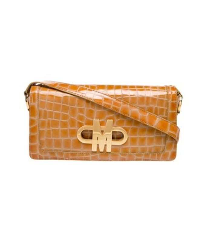 Moschino Embossed Leather Shoulder Bag