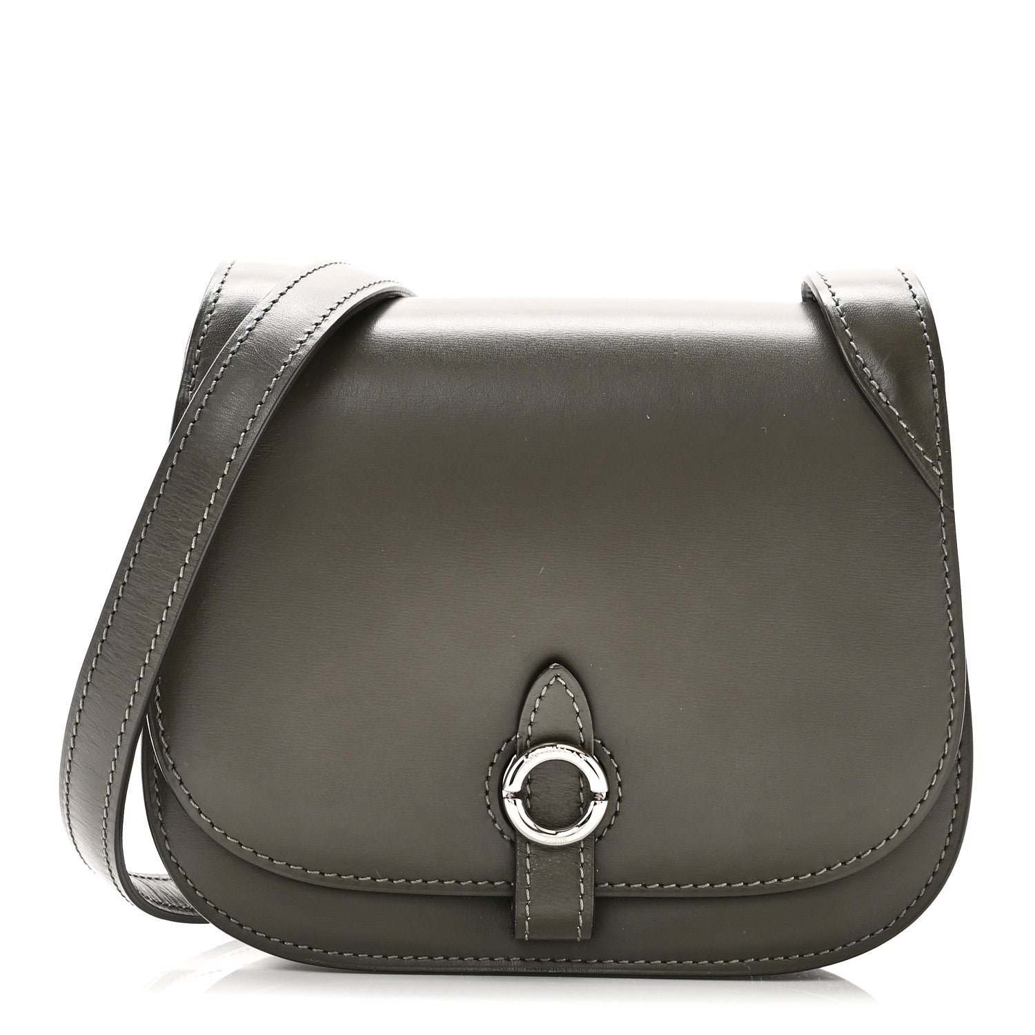 Moynat Moynat Box Calfskin Sac Mignon Kaki