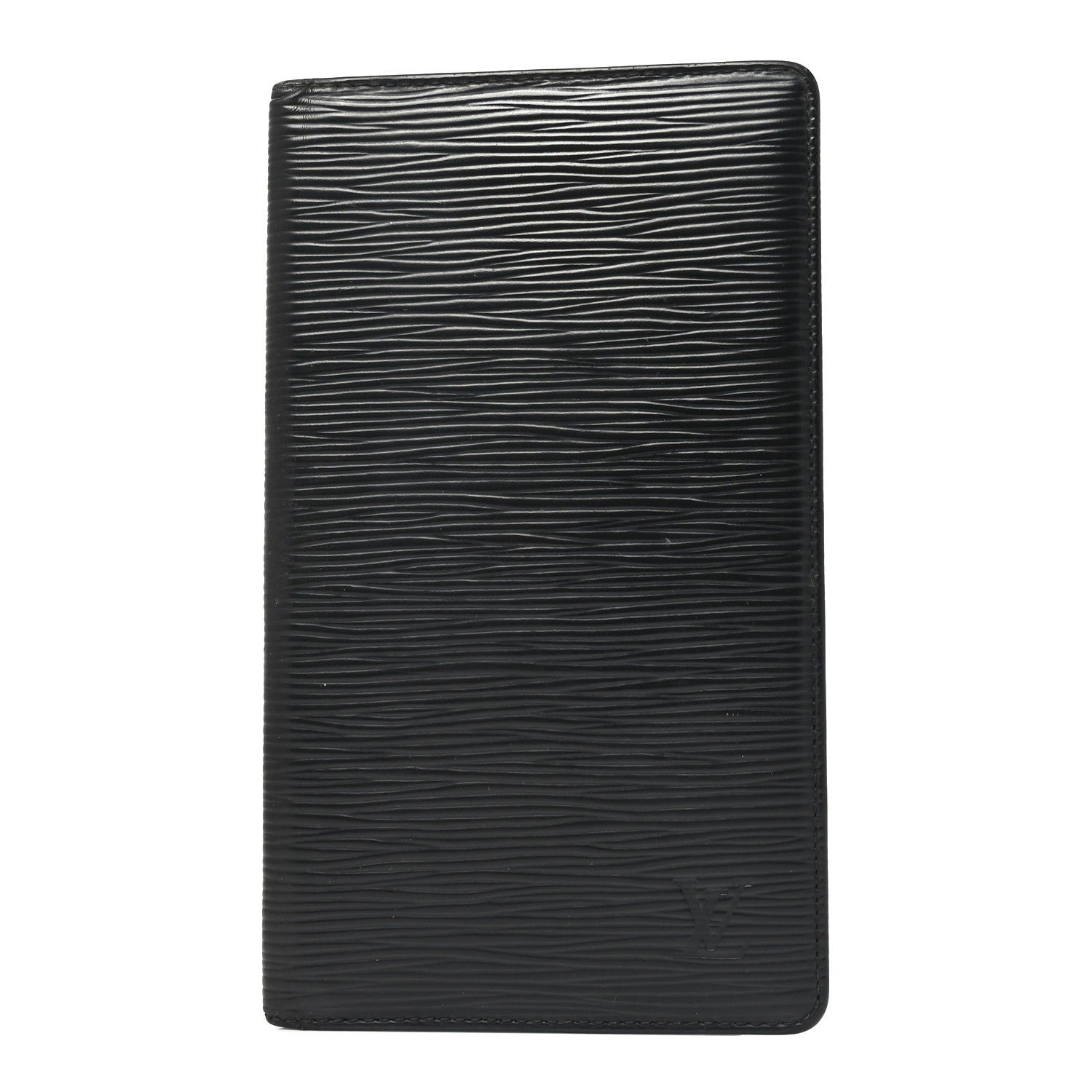 Louis Vuitton Epi Checkbook Organizer Wallet Black