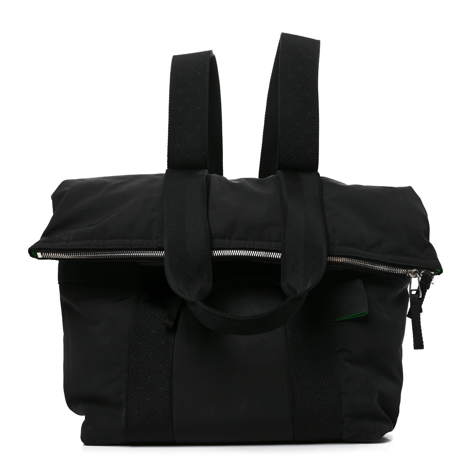 Bottega Veneta Nylon Voyager Backpack Black