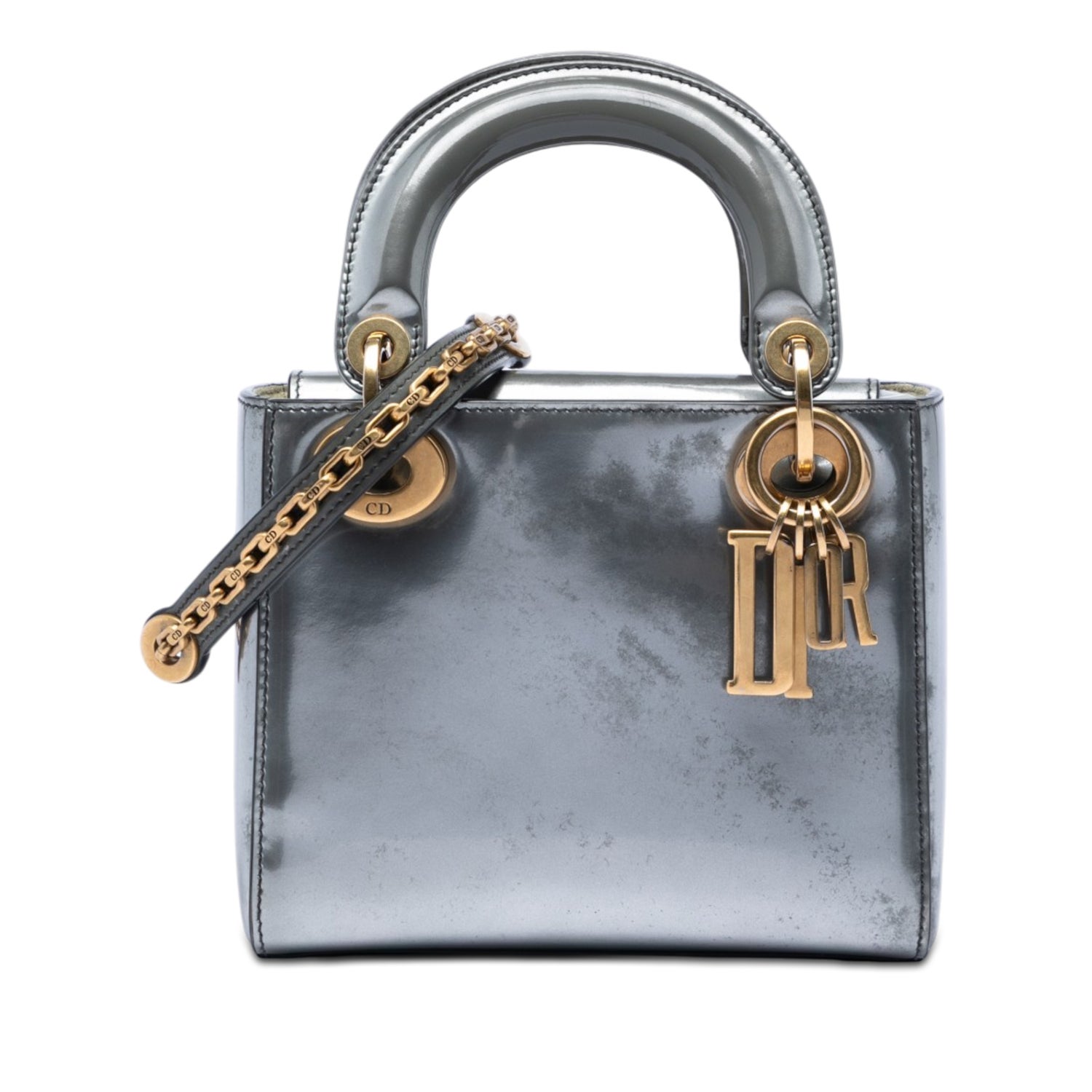 Patent Leather Mini Metallic Patent Lady Dior