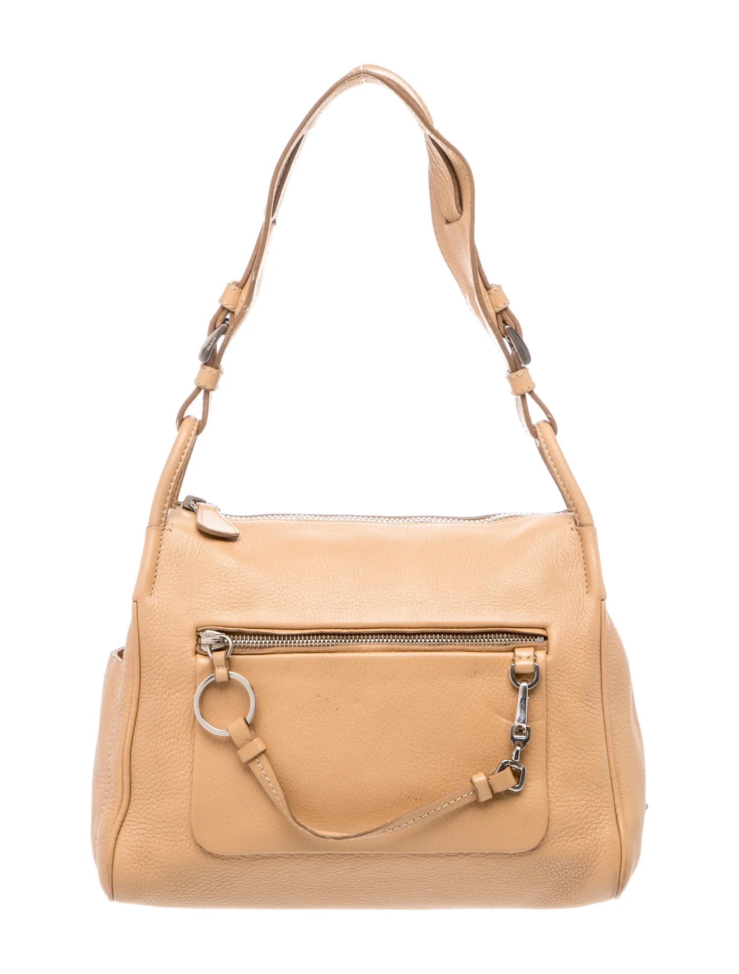 Vitello Daino Leather Shoulder Bag Vintage