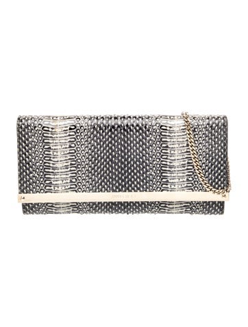 Jimmy Choo Embossed Leather Clutch