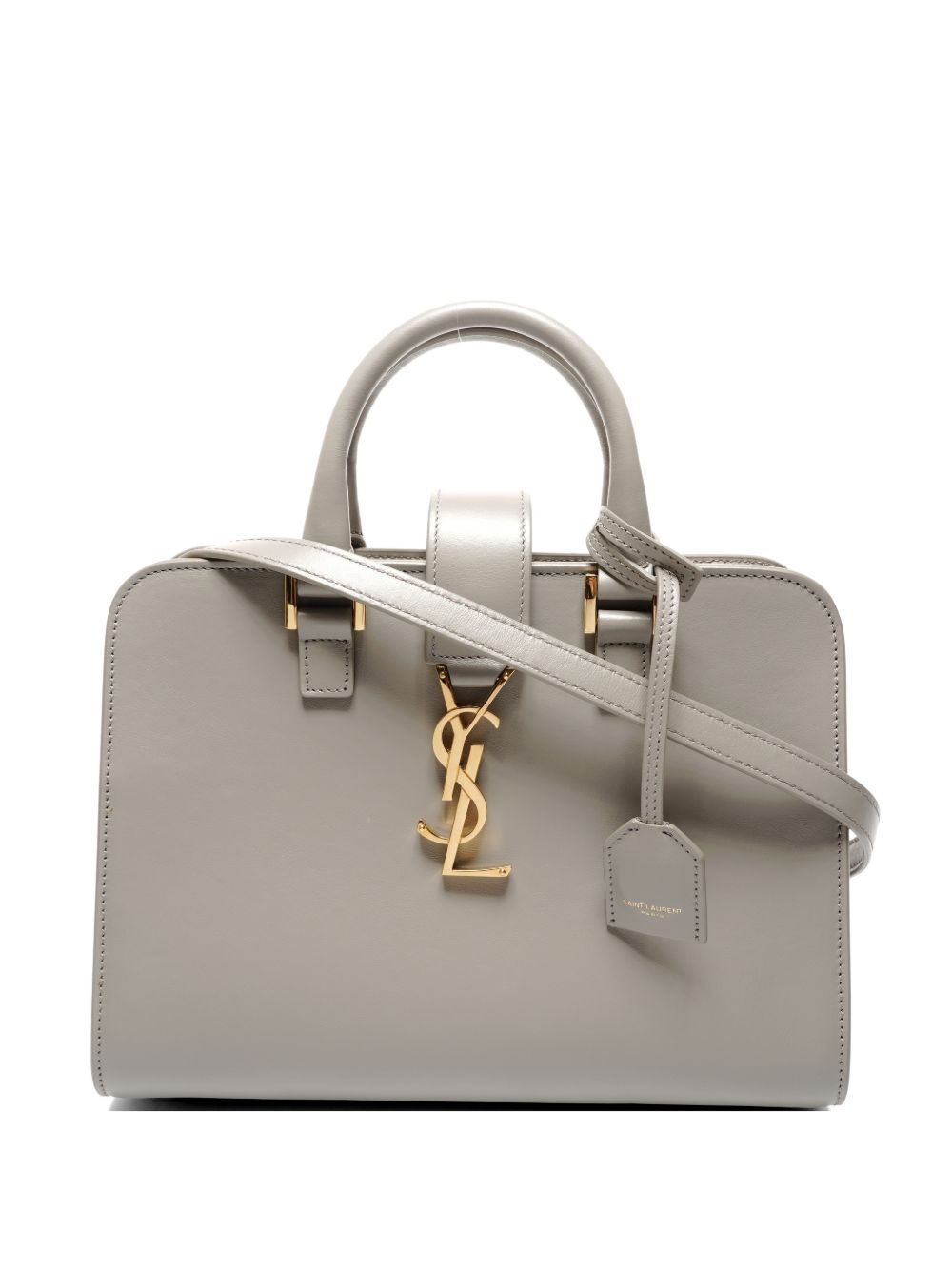 2000s cabas leather tote bag