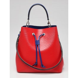 Louis Vuitton Louis Vuitton Coquelicot/Blue Epi Leather NeoNoe Bag